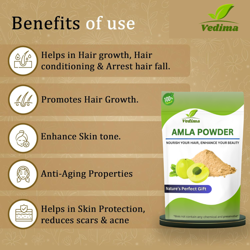 Natural Amla Powder for Hair and Skin
