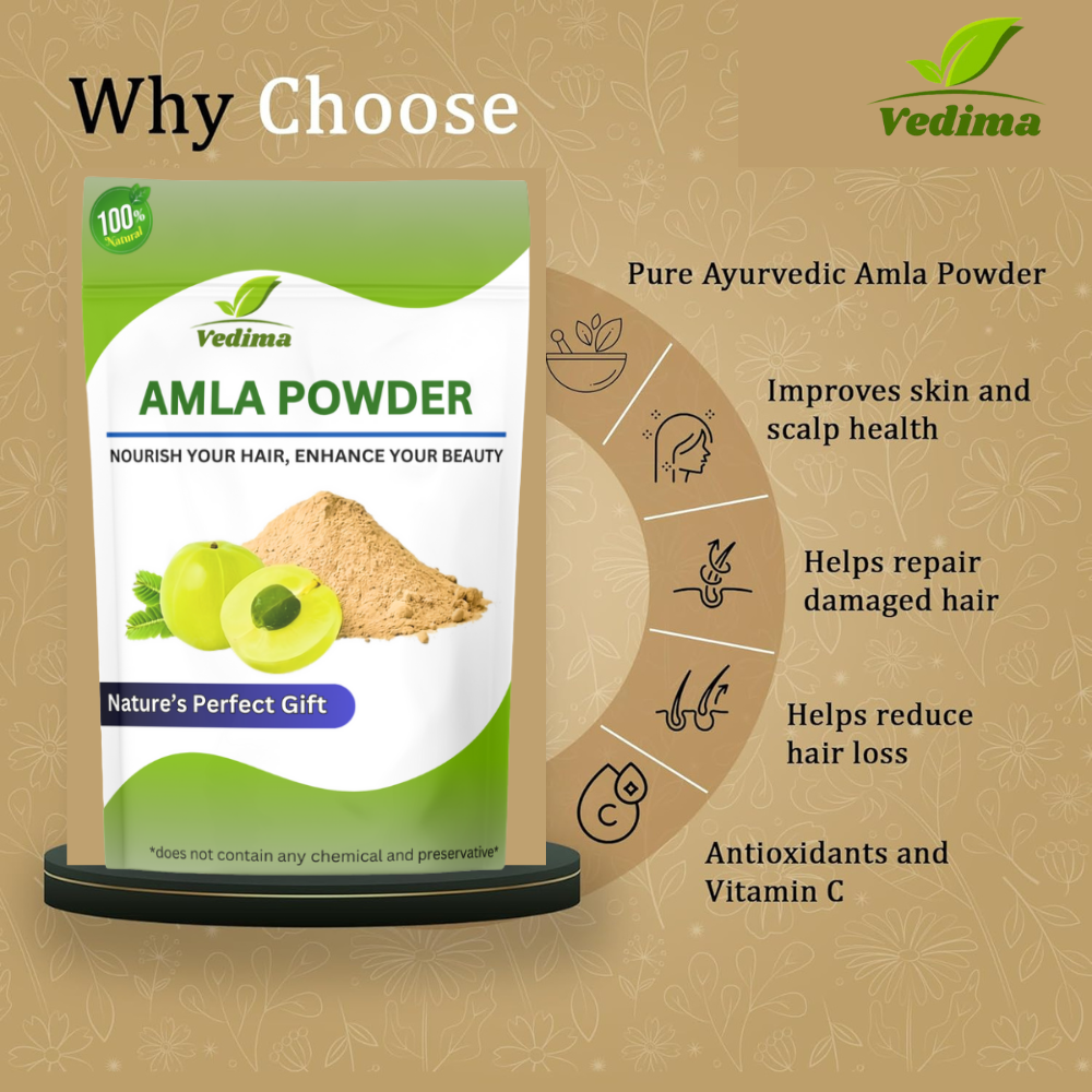Natural Amla Powder for Hair and Skin