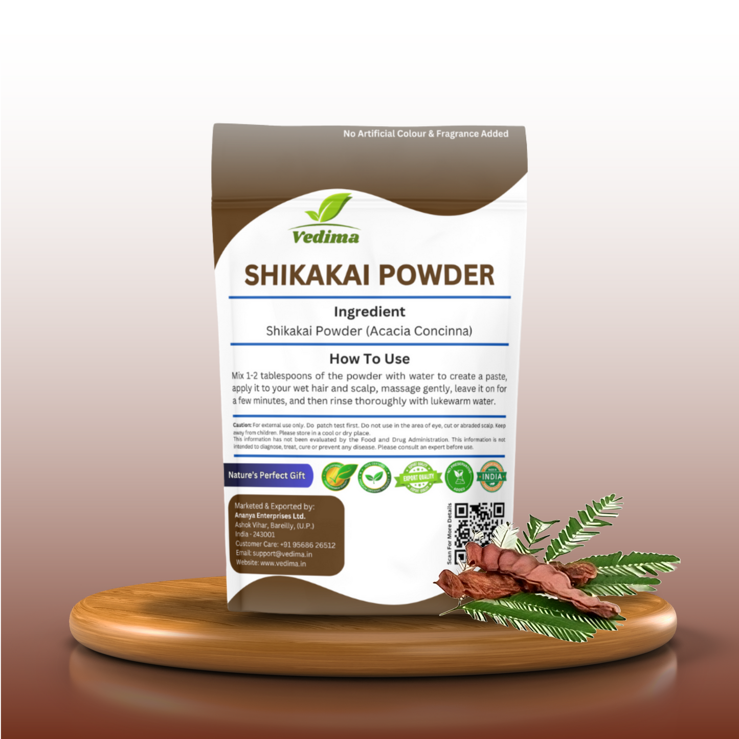 Natural Shikakai Powder for Healthy Hair - Vedima