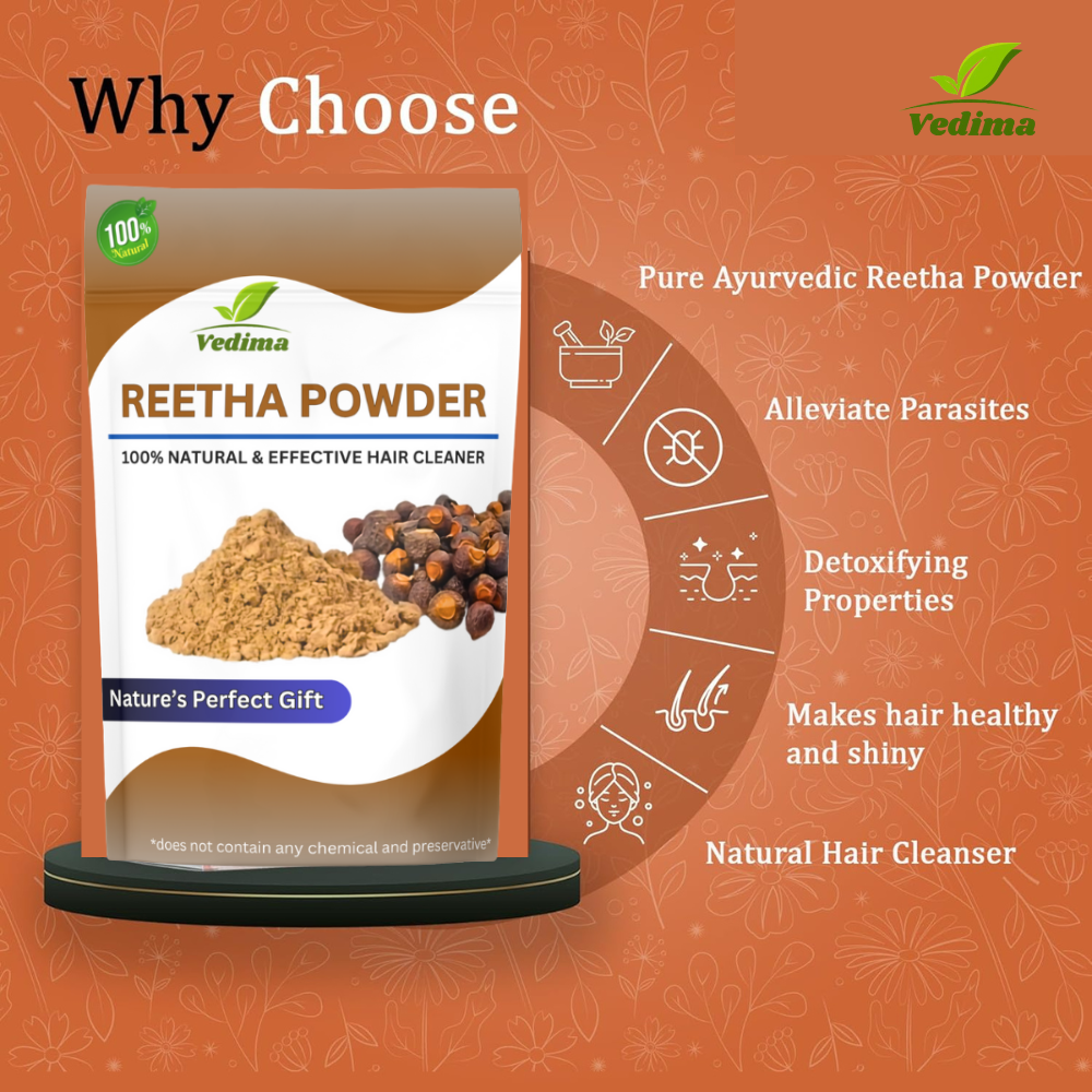 Natural Reetha Powder for Healthy Hair