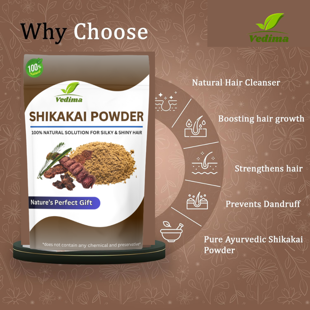 Natural Shikakai Powder for Healthy Hair