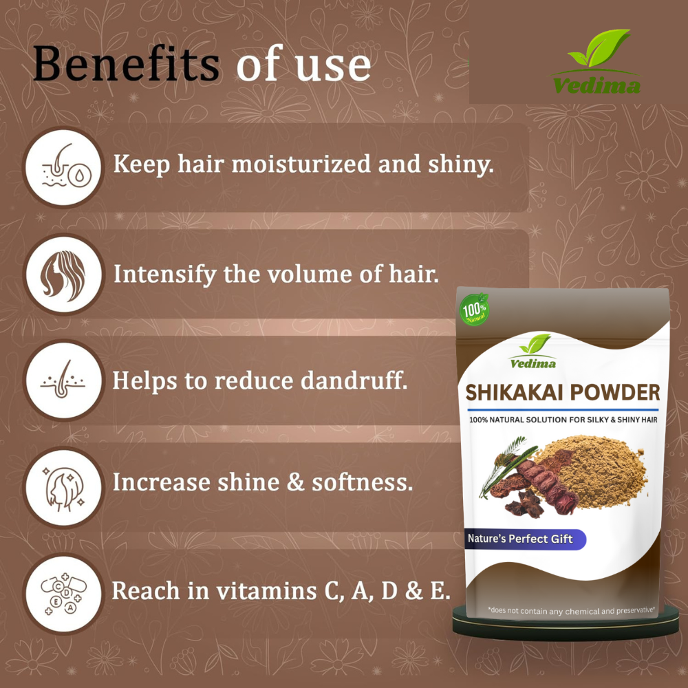 Natural Shikakai Powder for Healthy Hair