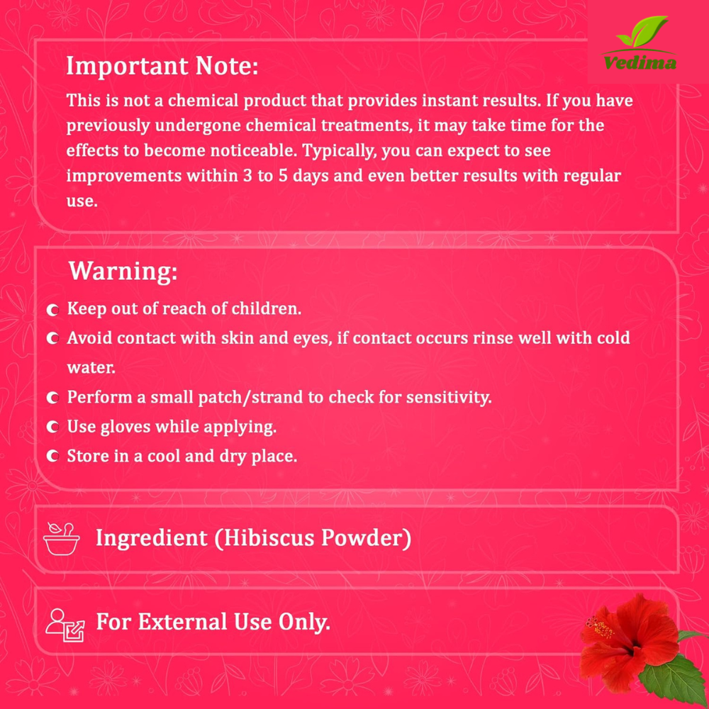 Natural Hibiscus Powder for Lustrous Hair and Skin