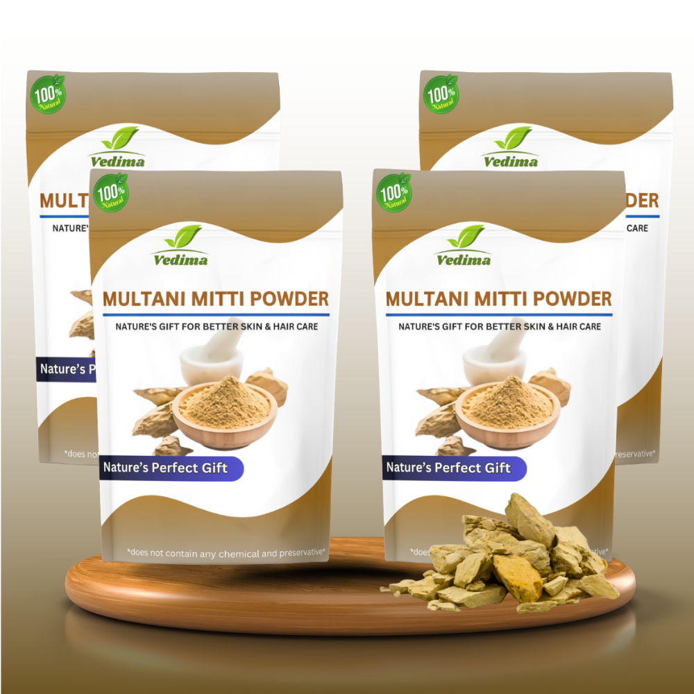 Natural Multani Mitti Powder for Glowing Skin & Healthy Hair - Vedima