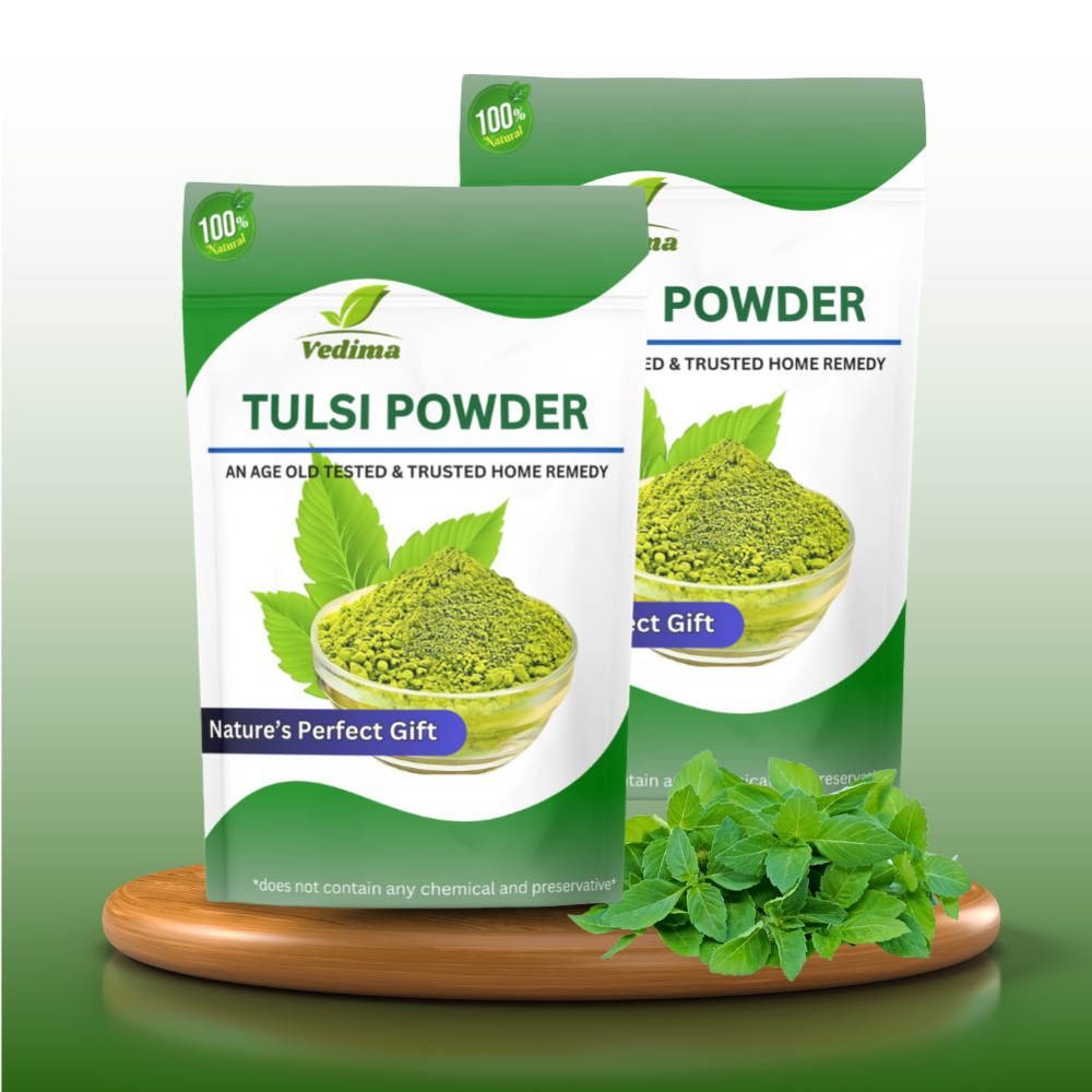 Natural Tulsi Leaf Powder for Hair & Skin - Vedima