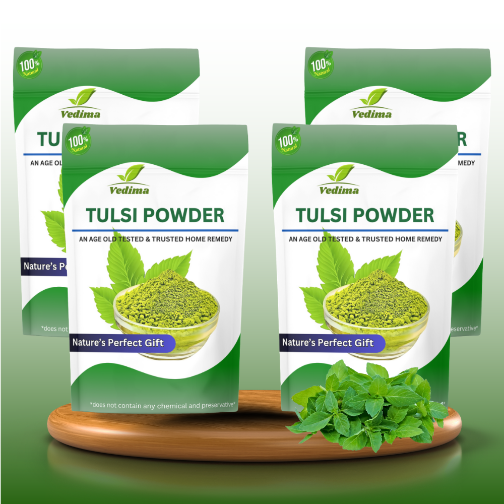 Natural Tulsi Leaf Powder for Hair & Skin - Vedima