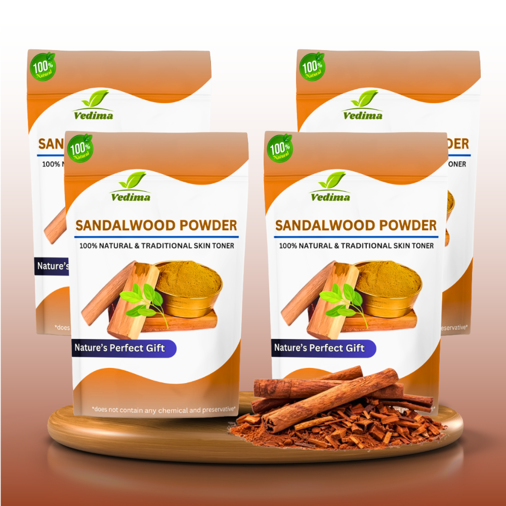 Natural Sandalwood Powder for Skin & Hair Care - Vedima
