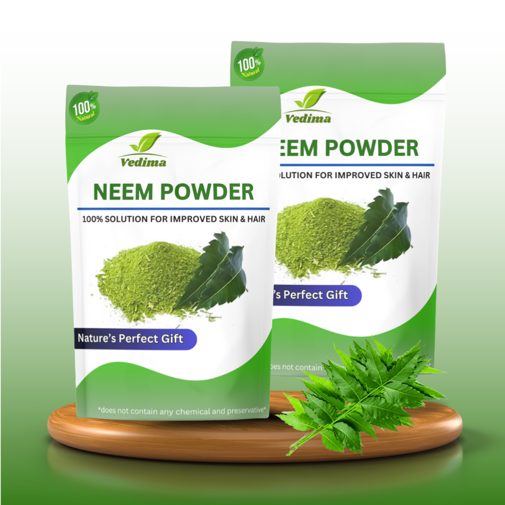 Pure Neem Leaf Powder for Clear Skin & Healthy Hair - Vedima