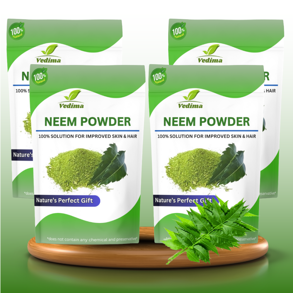 Pure Neem Leaf Powder for Clear Skin & Healthy Hair - Vedima