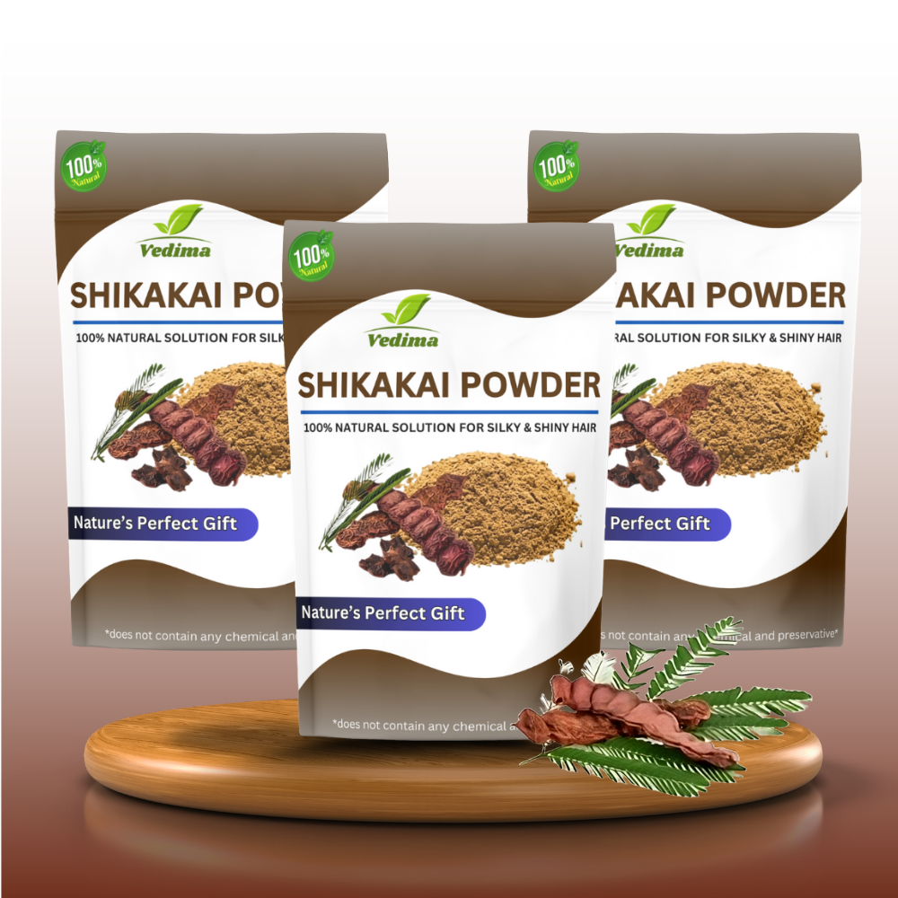 Natural Shikakai Powder for Healthy Hair - Vedima