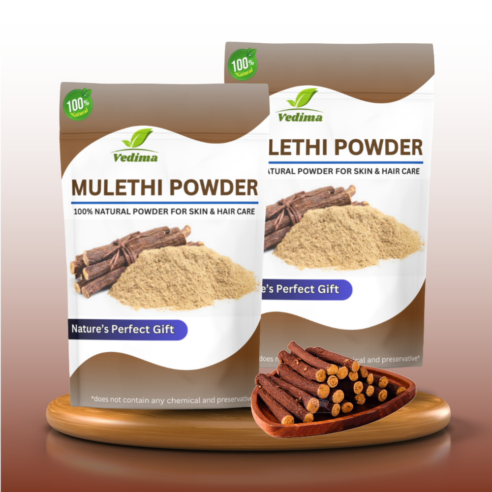 Mulethi Roots Powder for Healthy Hair and Glowing Skin - Vedima