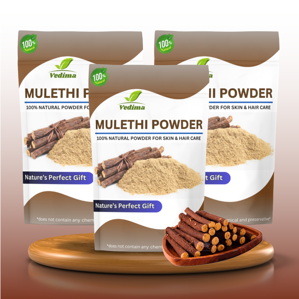 Mulethi Roots Powder for Healthy Hair and Glowing Skin - Vedima