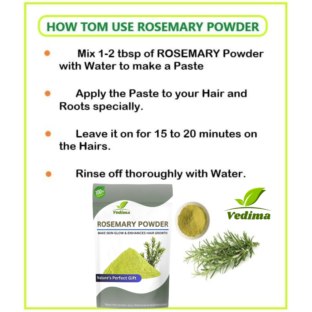 Rosemary Powder for Hair Growth - Vedima