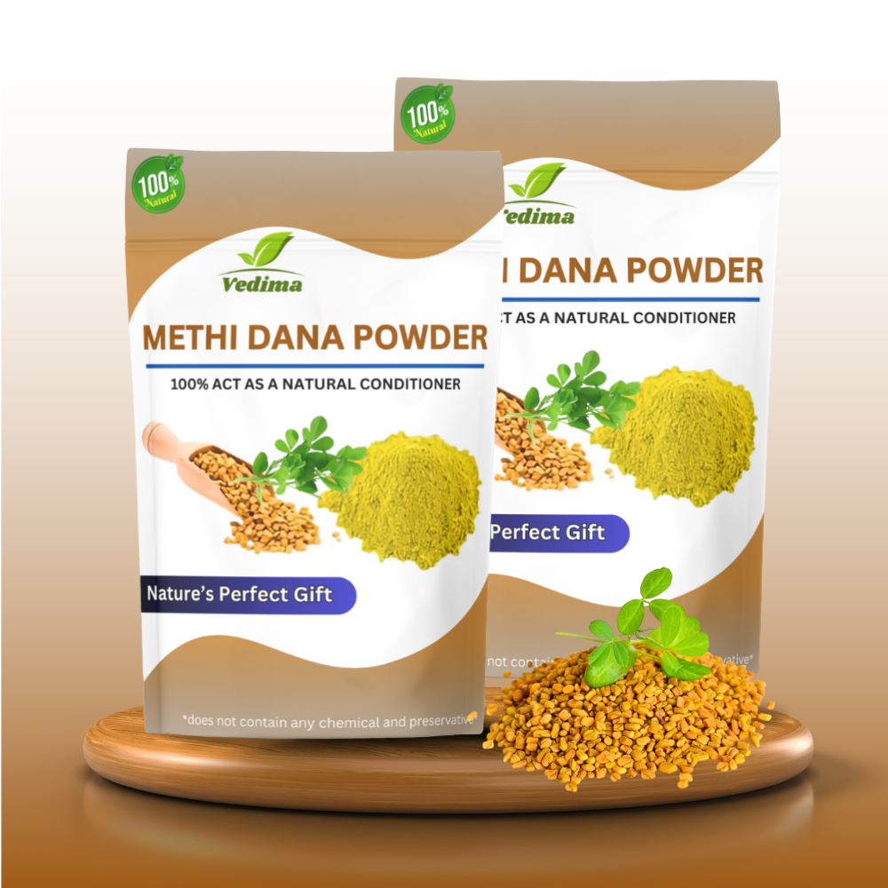 Natural Methi Dana Powder for Healthy Hair & Scalp - Vedima