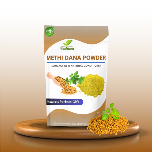 Natural Methi Dana Powder for Healthy Hair & Scalp - Vedima