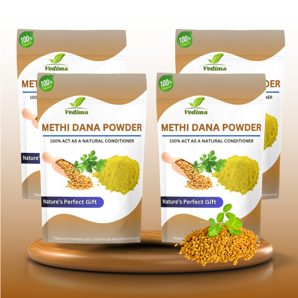 Natural Methi Dana Powder for Healthy Hair & Scalp - Vedima
