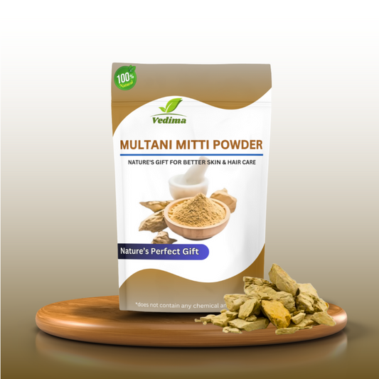 Natural Multani Mitti Powder for Glowing Skin & Healthy Hair - Vedima