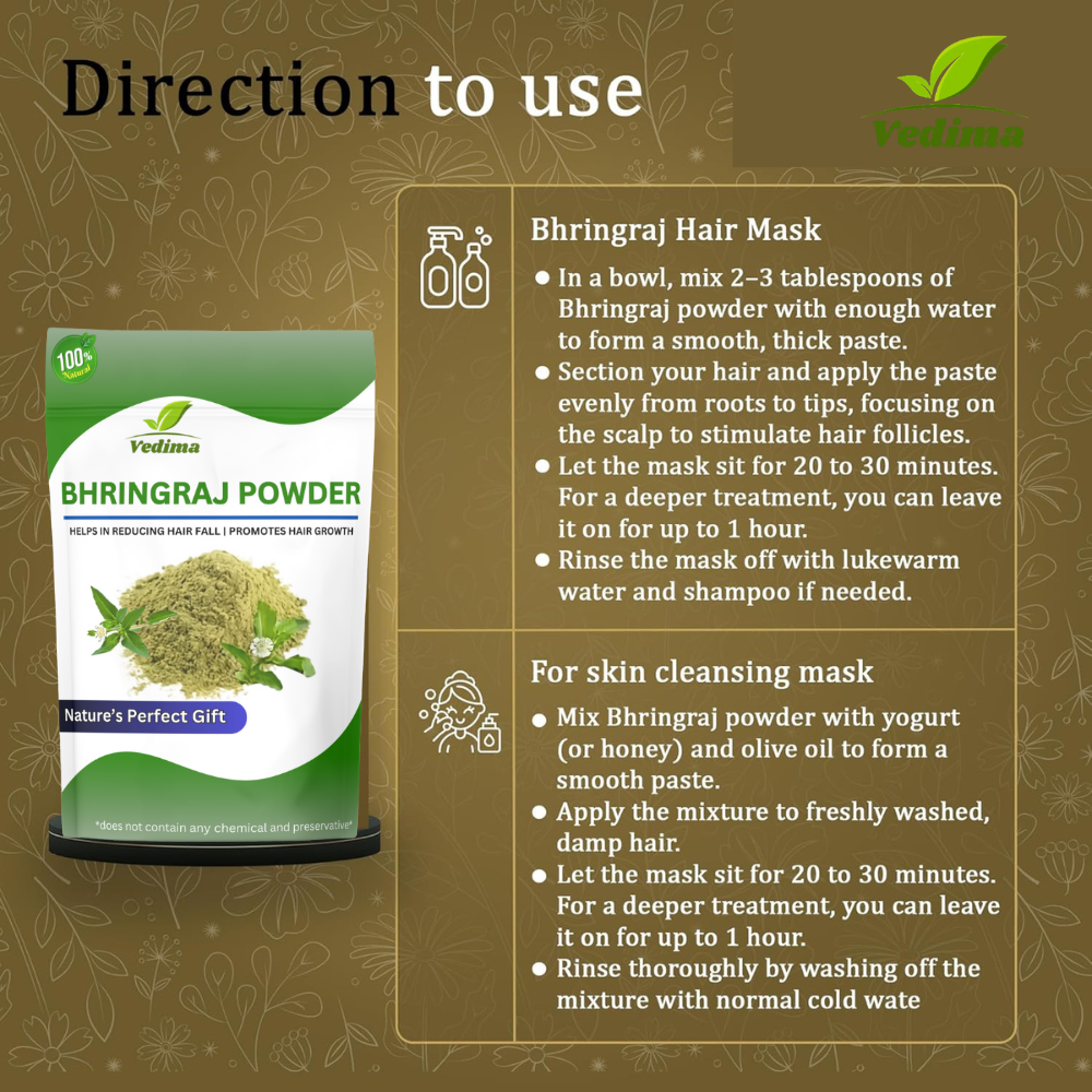 Ayurvedic Bhringraj Powder For Hair Boost