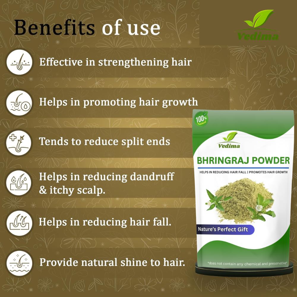 Ayurvedic Bhringraj Powder For Hair Boost