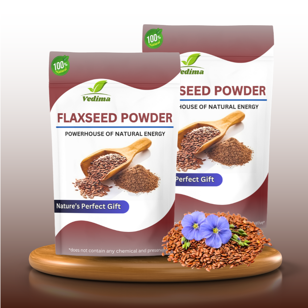 Natural Flax Seeds Powder for Healthy Hair & Stronger Roots - Vedima