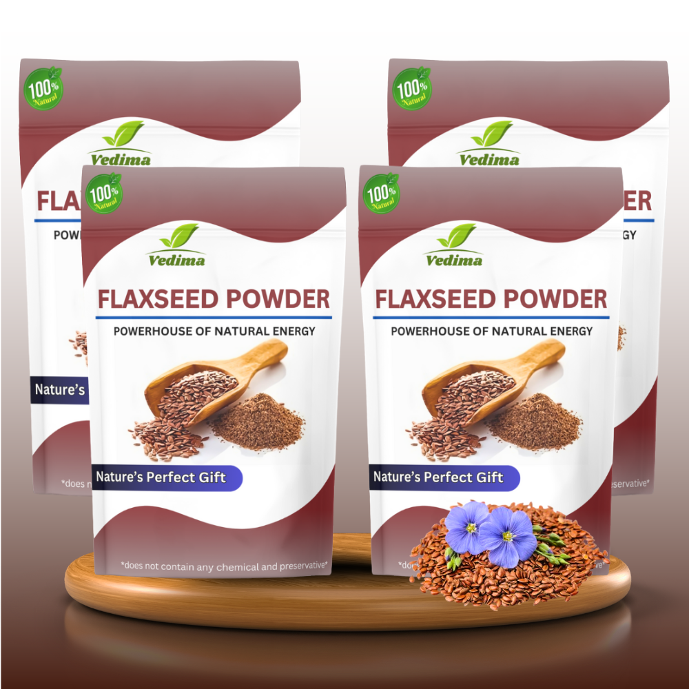 Natural Flax Seeds Powder for Healthy Hair & Stronger Roots - Vedima
