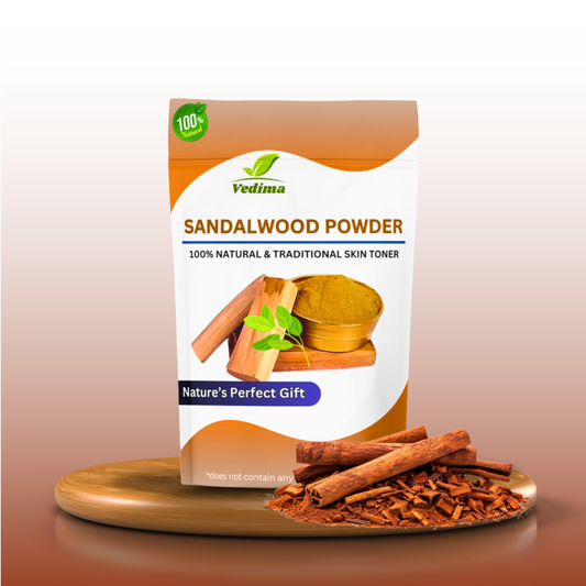 Natural Sandalwood Powder for Skin & Hair Care - Vedima