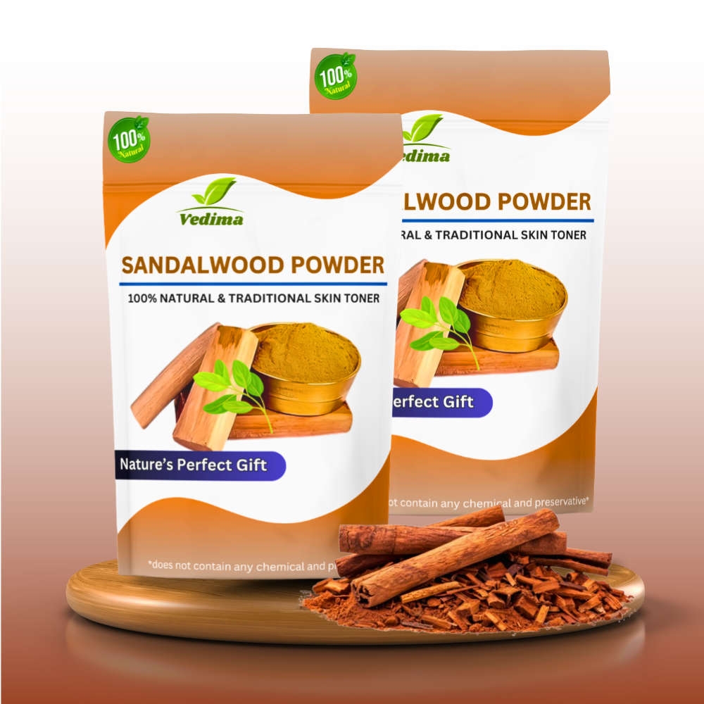 Natural Sandalwood Powder for Skin & Hair Care - Vedima