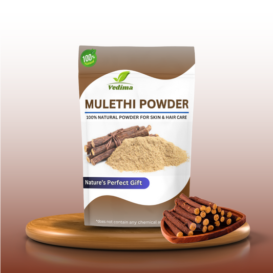 Mulethi Roots Powder for Healthy Hair and Glowing Skin - Vedima