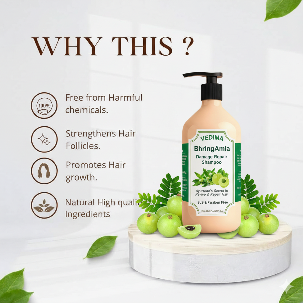 Vedima BhringAmla Damage Repair Shampoo